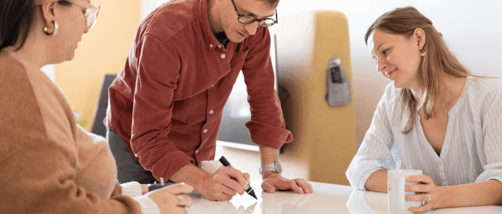 Notre salle de réunion originale à Lyon